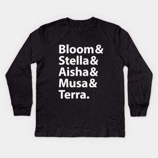 Bloom & Stella & Aisha & Musa & Terra Kids Long Sleeve T-Shirt